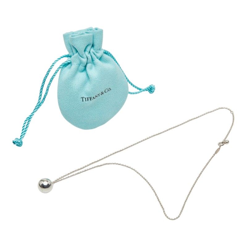 ティファニー ハードウェアボール チェーン ペンダント ネックレス SV925 シルバー レディース TIFFANY&Co.【1-0264138】