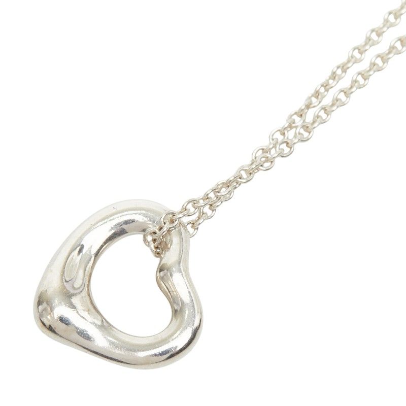 ティファニー エルサ ペレッティ オープンハート チェーン ペンダント ネックレス シルバー SV925 シルバー レディース TIFFANY&Co.【1-0264195】