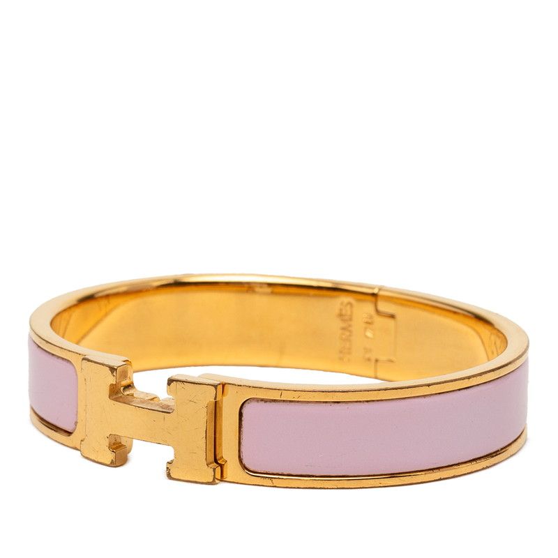 エルメス クリックH PM ブレスレット ゴールド ピンク メッキ レディース HERMES【1-0265266】
