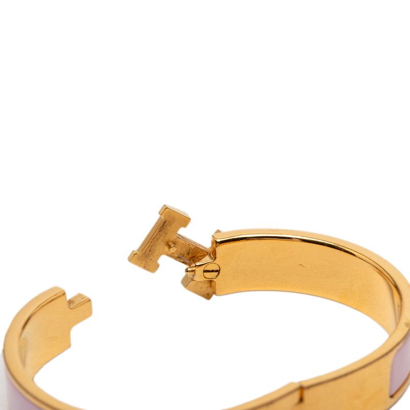 エルメス クリックH PM ブレスレット ゴールド ピンク メッキ レディース HERMES【1-0265266】