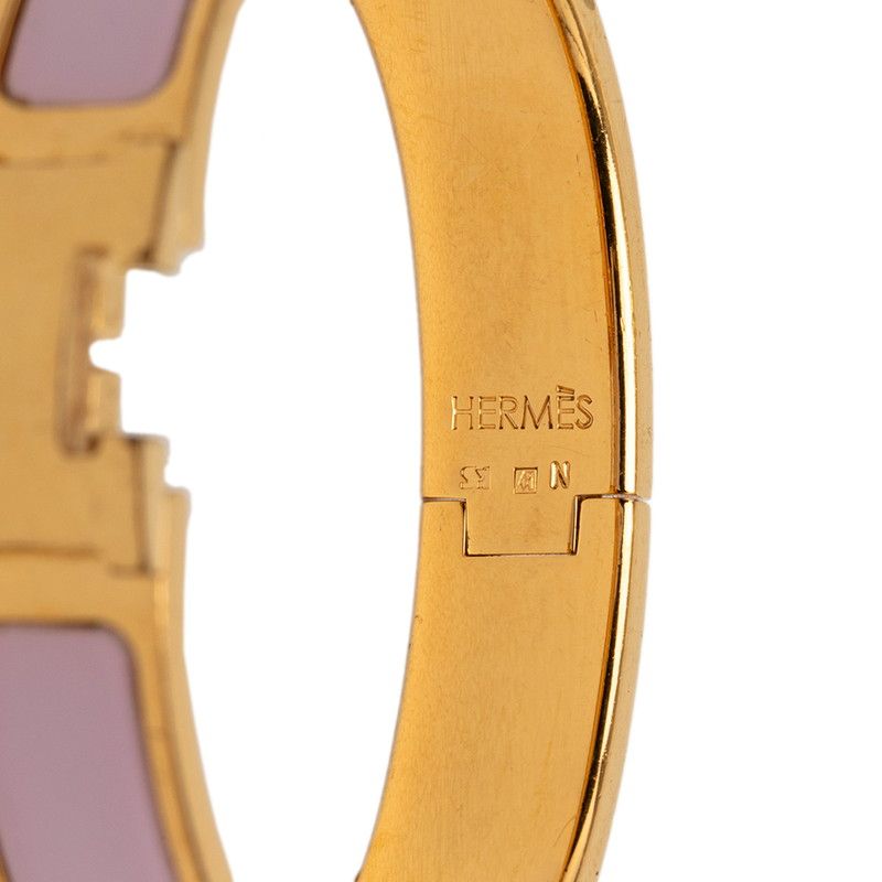 エルメス クリックH PM ブレスレット ゴールド ピンク メッキ レディース HERMES【1-0265266】