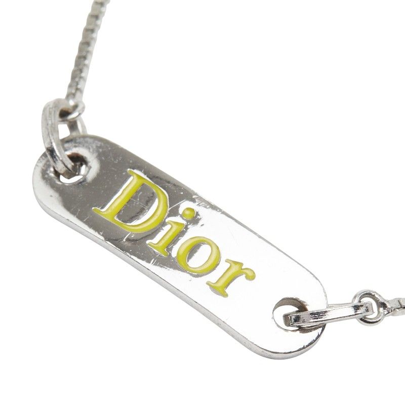 ディオール ロゴプレート チェーン ブレスレット シルバー メタル レディース Dior【1-0265572】 ディオール ロゴプレート チェーン ブレスレット シルバー メタル レディース Dior【1-0265572】