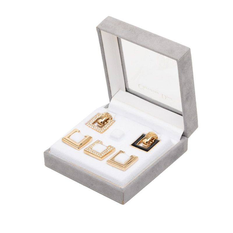 ディオール ヴィンテージ イヤリング ネックレス セット ゴールド ブラック メッキ ラインストーン レディース Dior【1-0266485】 ディオール ヴィンテージ イヤリング ネックレス セット ゴールド ブラック メッキ ラインストーン レディース Dior【1-0266485】