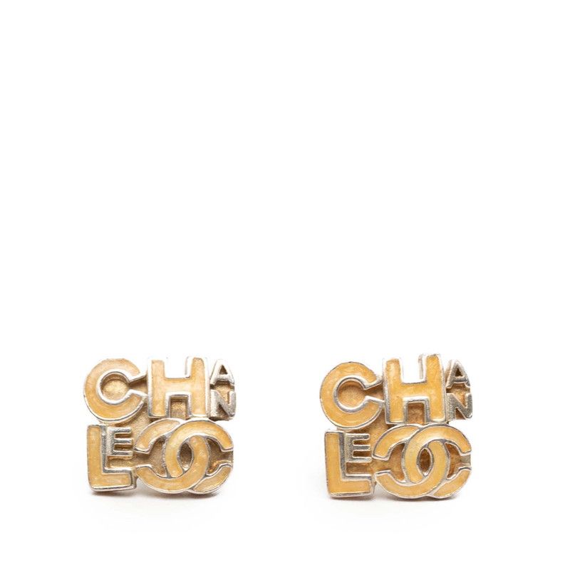 シャネル ココマーク ロゴ イヤリング 00T刻印 シルバー メタル レディース CHANEL【1-0266554】