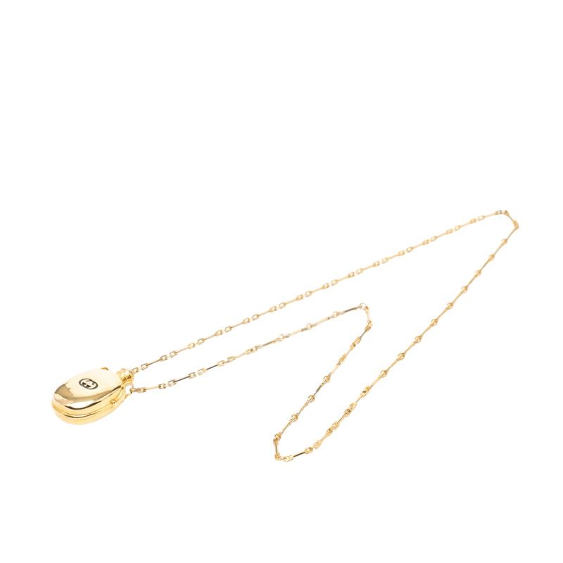 グッチ パフュームボトル チェーン ペンダント ネックレス ゴールド メッキ レディース GUCCI【1-0266570】