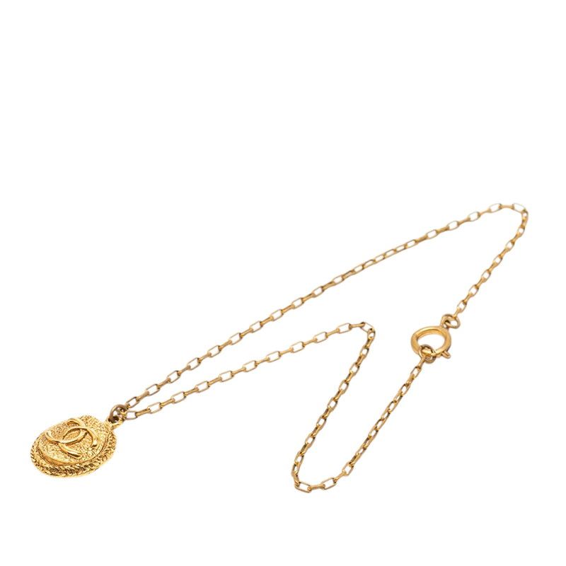 シャネル ココマーク オーバル チェーン ペンダント ネックレス ゴールド メッキ レディース CHANEL【1-0266599】 シャネル ココマーク オーバル チェーン ペンダント ネックレス ゴールド メッキ レディース CHANEL【1-0266599】