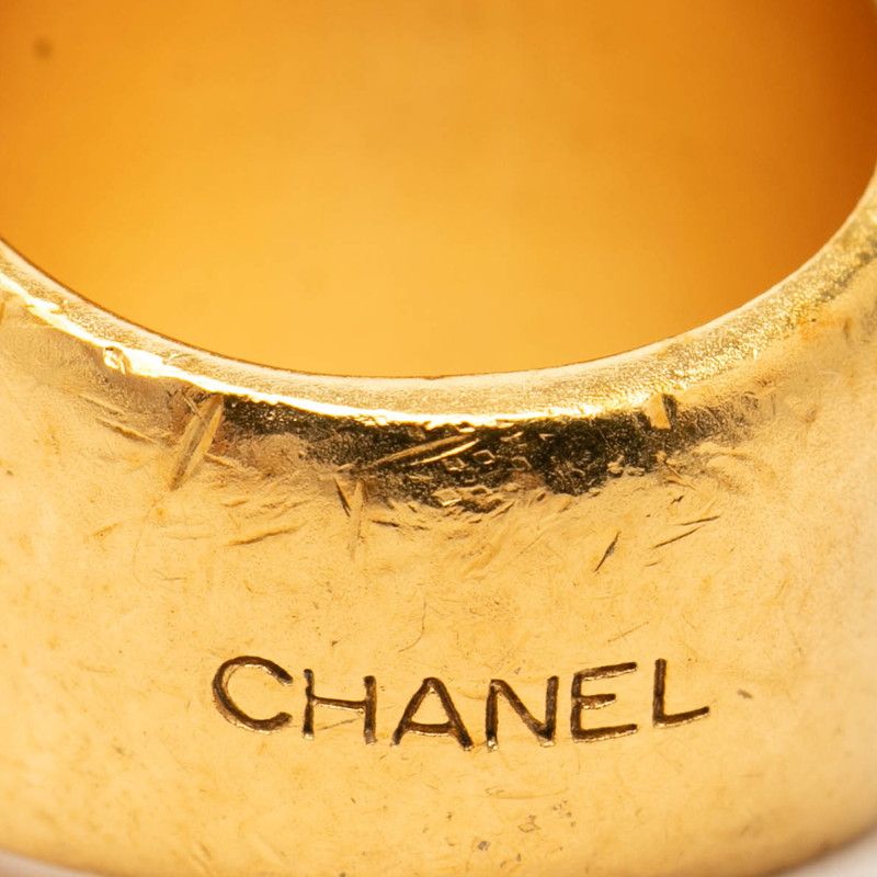 シャネル ココマーク グリポア リング 指輪 ゴールド メッキ ガラス レディース CHANEL【1-0266616】 シャネル ココマーク グリポア リング 指輪 ゴールド メッキ ガラス レディース CHANEL【1-0266616】