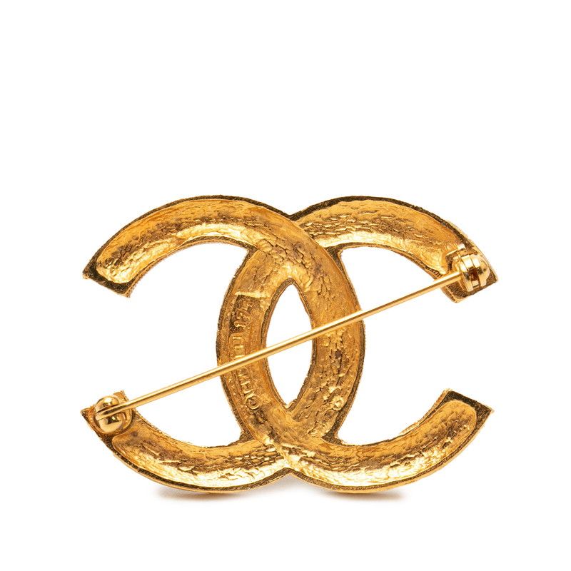 シャネル ココマーク ブローチ ゴールド メッキ ラインストーン レディース CHANEL【1-0266618】 シャネル ココマーク ブローチ ゴールド メッキ ラインストーン レディース CHANEL【1-0266618】