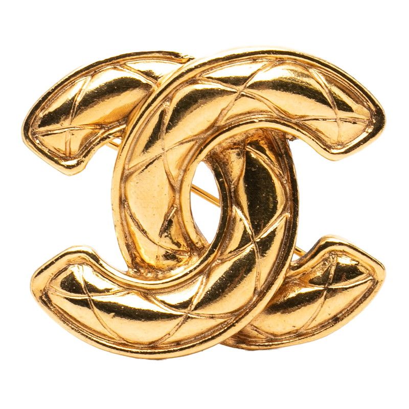 シャネル マトラッセ ココマーク ブローチ ゴールド メッキ レディース CHANEL【1-0267529】