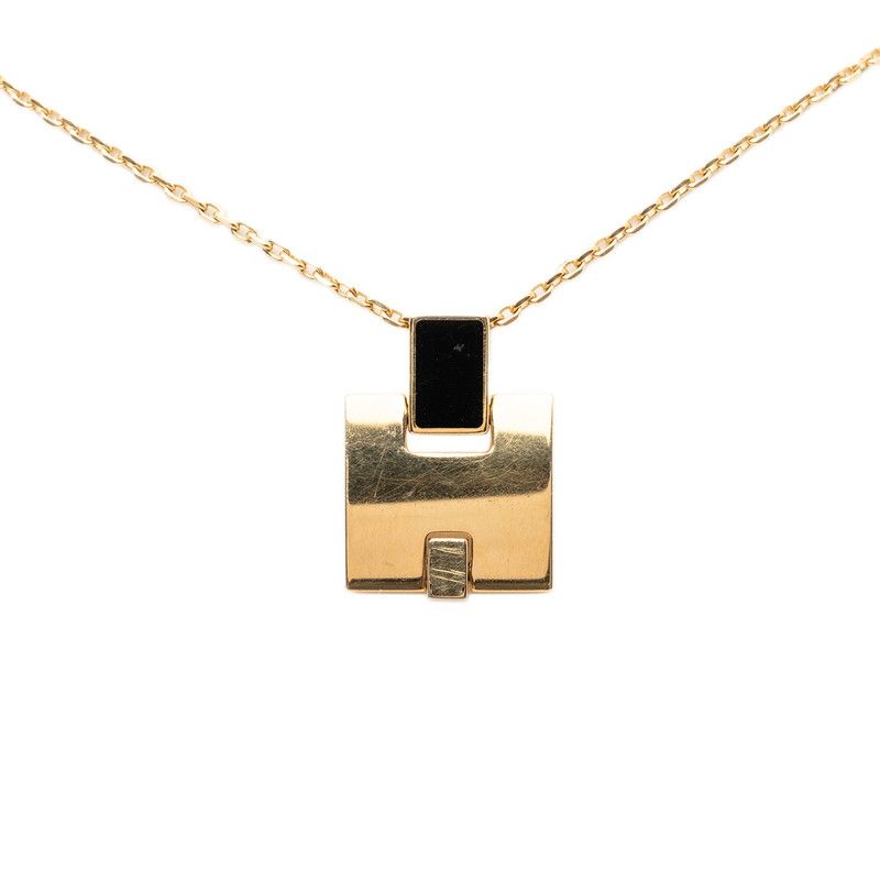 エルメス アイリーン ペンダント ネックレス ゴールド メッキ レディース HERMES【1-0267735】