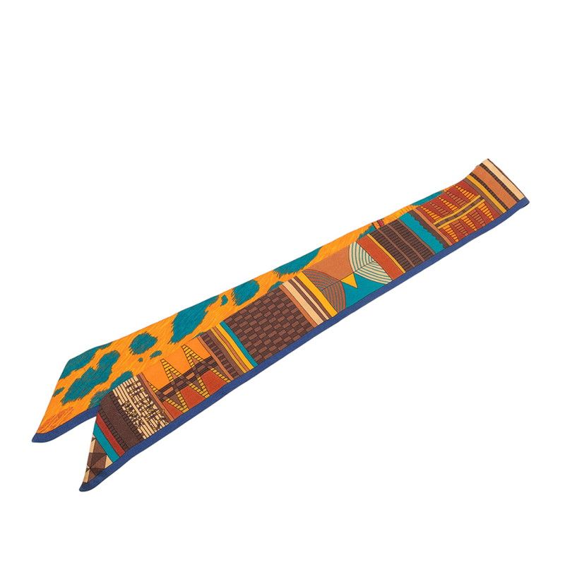 エルメス ツイリー PELAGES ET CAMOUFLAGE 野生とカモフラージュ スカーフ マルチカラー シルク レディース HERMES【244-69035】