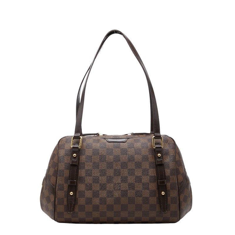 ルイ ヴィトン ダミエ リヴィントンPM ショルダーバッグ N41157 ブラウン PVC レザー レディース LOUIS VUITTON【228-70374】