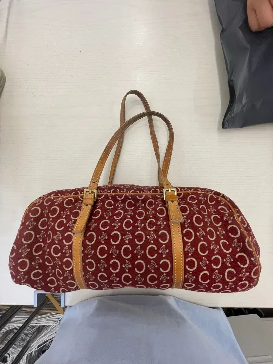 はるちゃん様専用】仕切りファスナートートバッグ ハートステッチヌビ