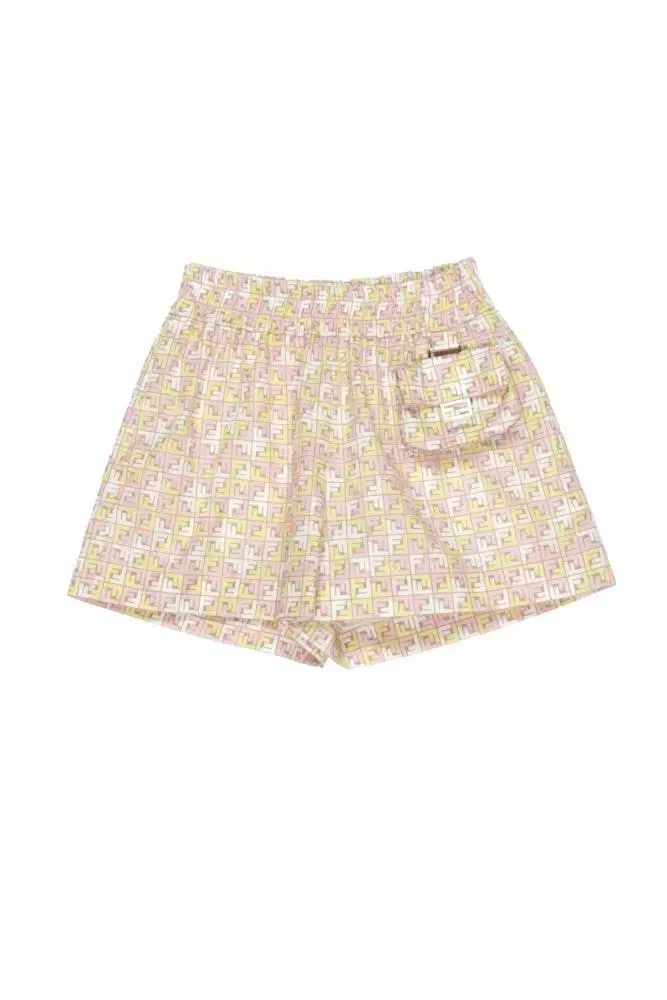 新品 フェンディキッズ FFロゴ ポケット ハーフパンツ 12+