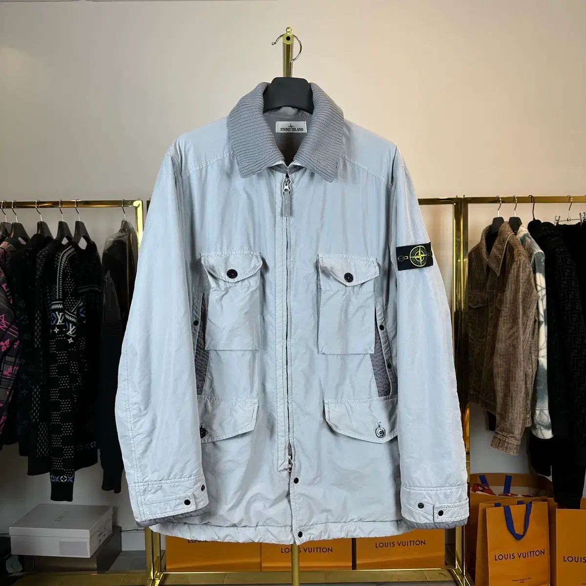 (百貨店購入)(XXL) STONE ISLAND ストーンアイランド ダビッド ライト TC マイクロファイル ジャケット