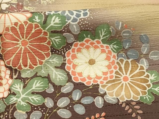 平和屋着物□訪問着 草花文 暈し染め 金彩 正絹 逸品 AABI4003sx