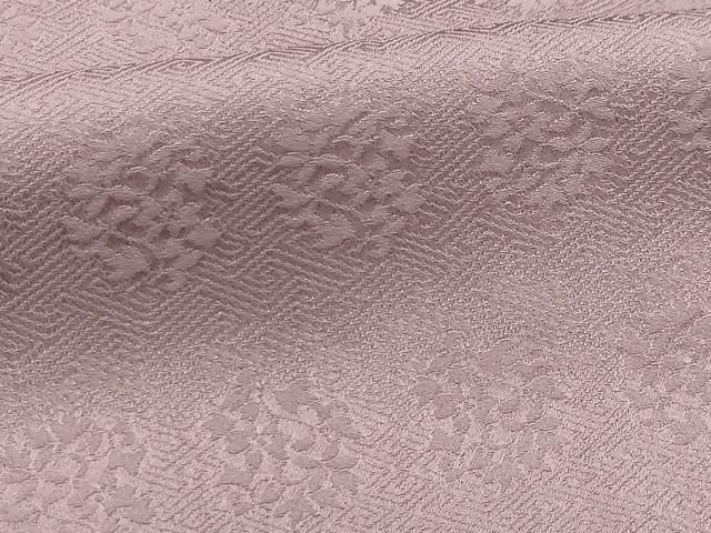 平和屋着物□上質な色無地 草花地紋 梅鼠色 正絹 逸品 AABI4018sx