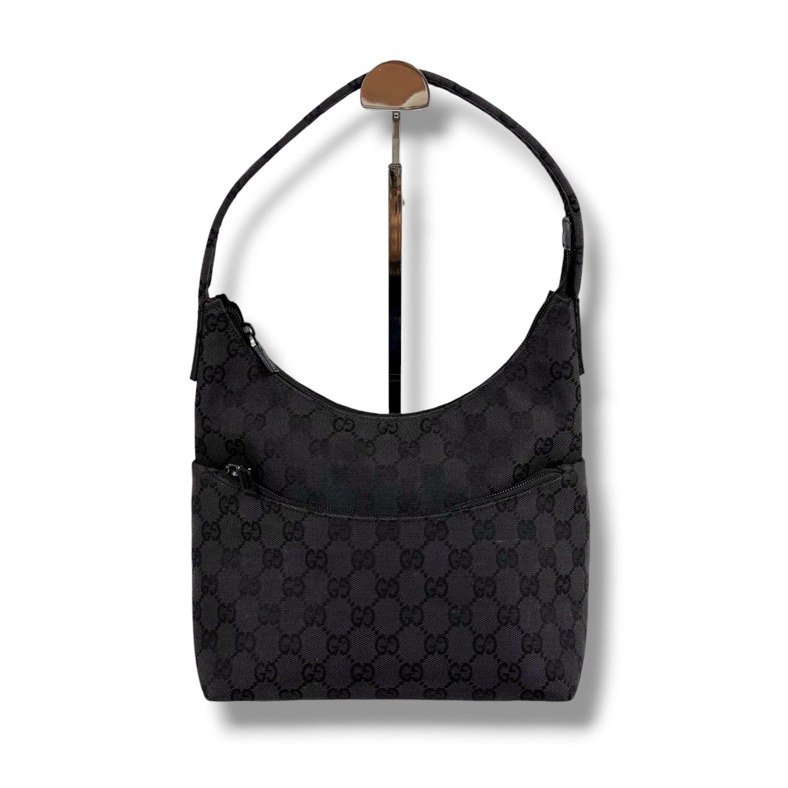 GUCCI グッチ GGキャンバス ワンショルダーバッグ ホーボーバッグ 