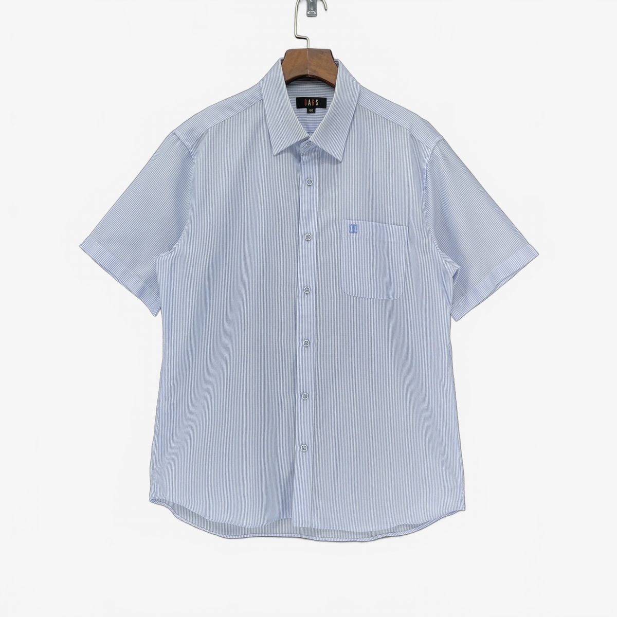 DAKS メンズ ストライプ 半袖 シャツ