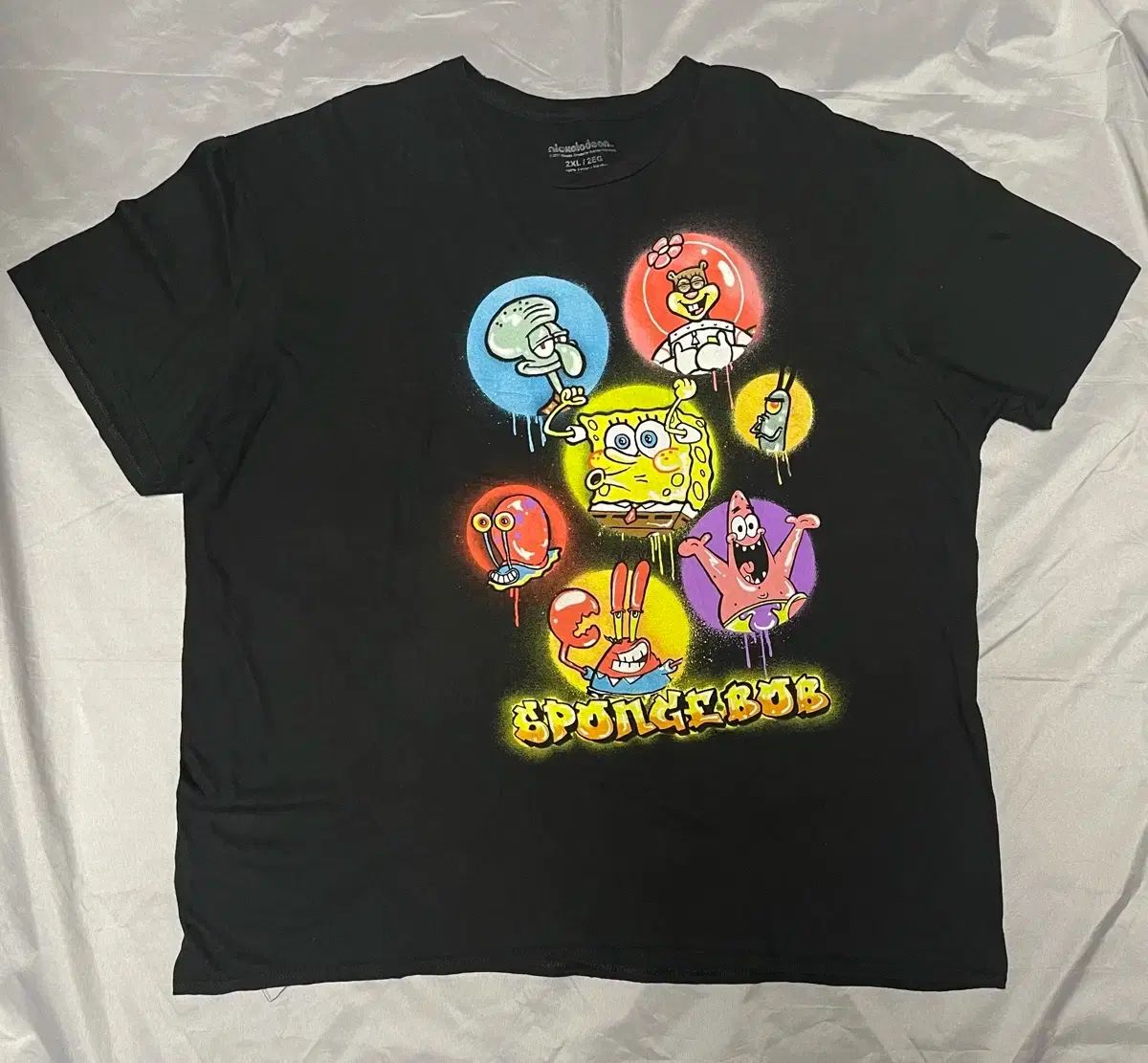 ニコロデオン スポンジボブ 半袖Tシャツ XXL 2XL