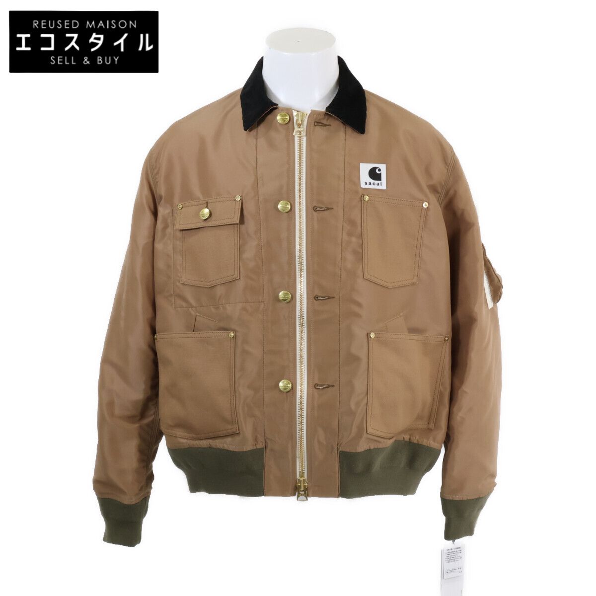 sacai サカイ x Carhartt カーハート 新品同様 26-03990M Nylon Twill Duck Blouson 2