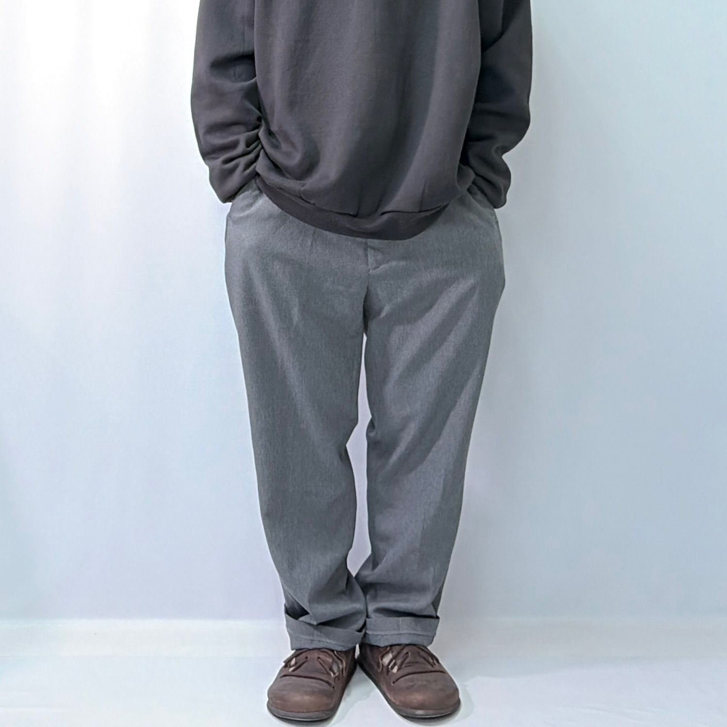 90s LEVIS リーバイス アクションスラックス パンツ ライトグレー W36