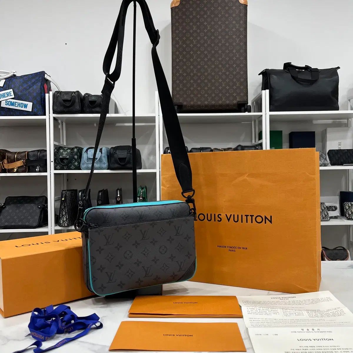 正規品 Louis Vuitton ルイヴィトン ザ・クワイズ トリ オ メッセンジャーバッグ