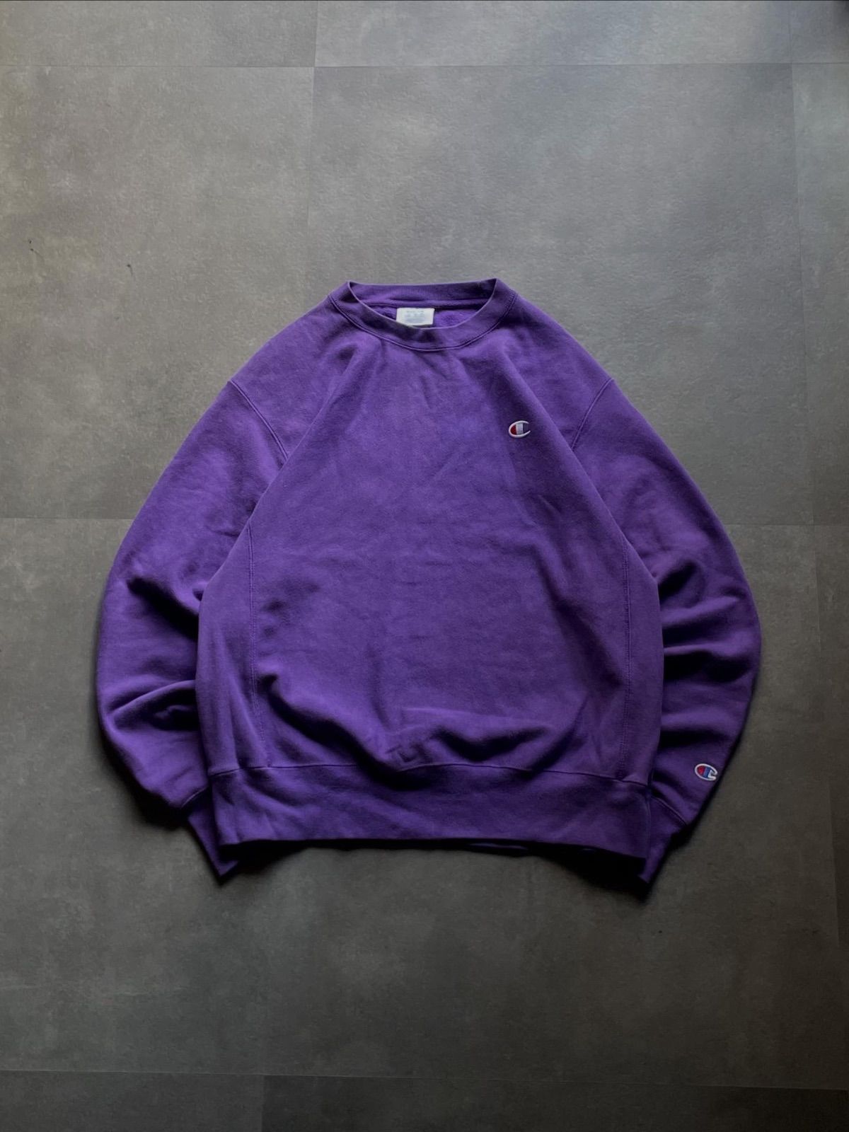Champion REVERSE WEAVE スウェット M 紫 リバースウィーブ USA企画