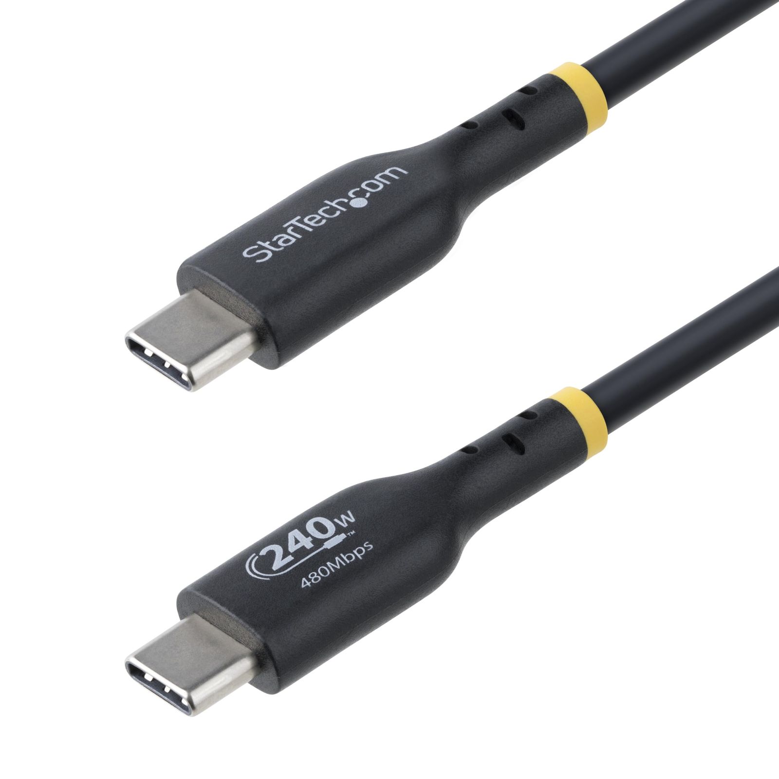 StarTech.com USB-C充電ケーブル／4m／USB 2.0／240W／Power Delivery 3.1 EPR／USB-IF認証品／オス・オス／ブラック／PD対応 Type-C データ転送 急速 高速充電コード USB2EPR4M