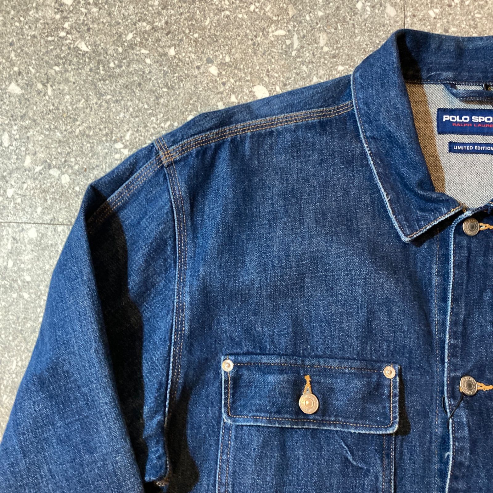 polo sports denim jacket size L / ポロ スポーツ デニムジャケット