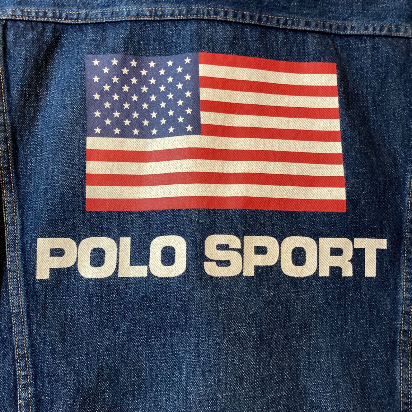 polo sports denim jacket size L / ポロ スポーツ デニムジャケット
