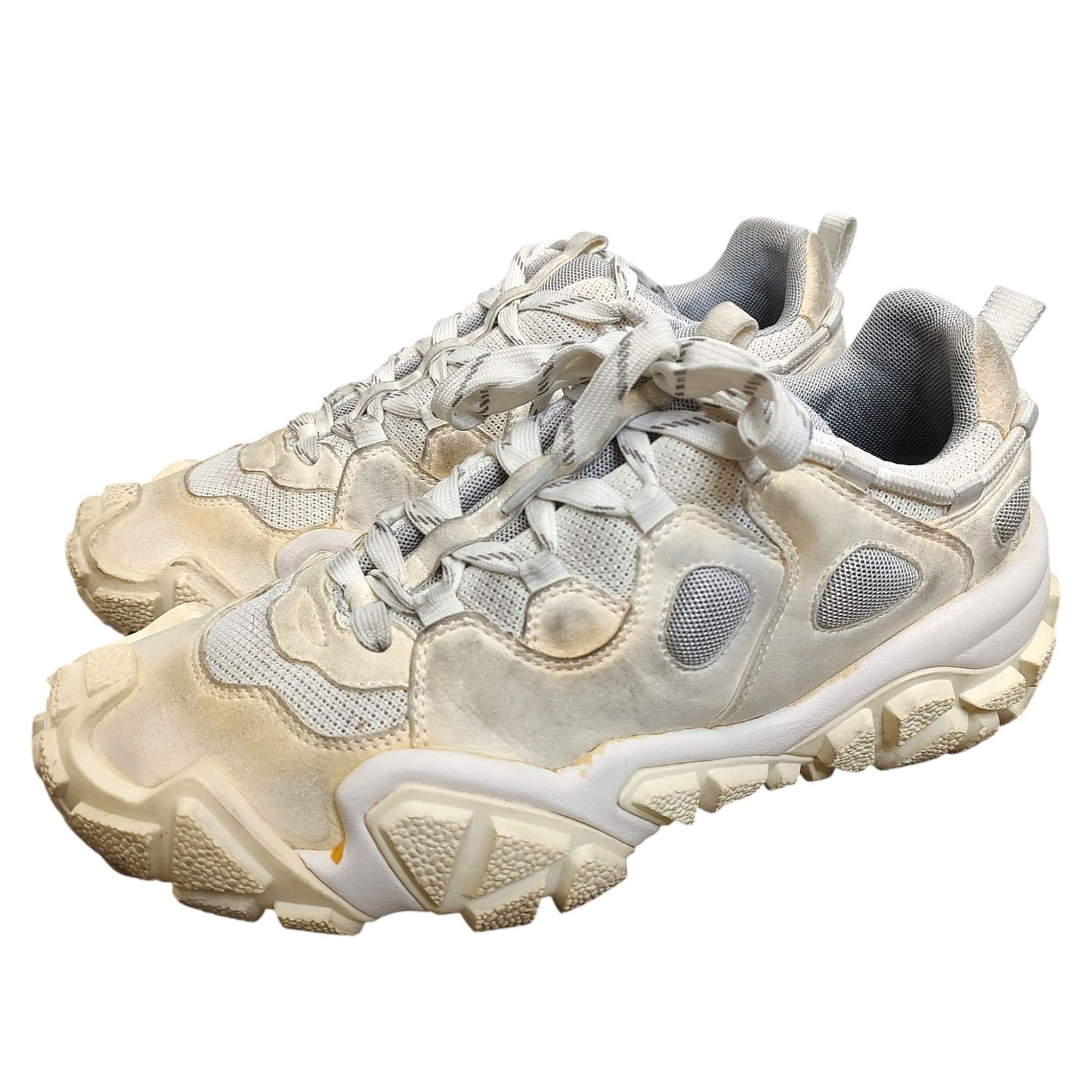 ACNE STUDIOS アクネ ストゥディオズ Bolzter Tumbled ダメージ加工 ダッド　スニーカー 226 ED0131 （EU41）26 ホワイト メンズ