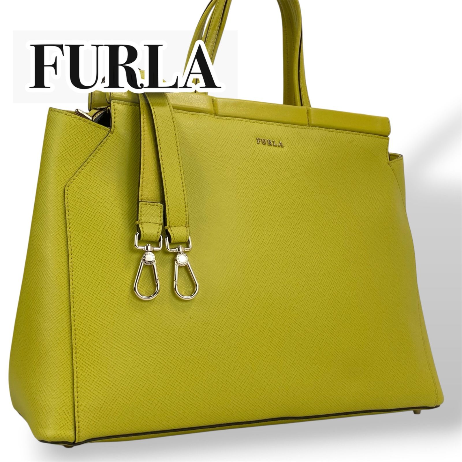 極美品】極美品 FURLA フルラ タリア TALIA ハンドバッグ トート 