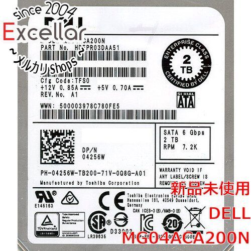 [bn:10] DELL HDD　MG04ACA200N　2TB SATA600 7200