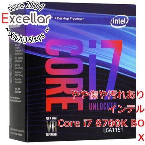 [bn:7] Core i7 8700K　3.7GHz LGA1151 95W　SR3QR 元箱あり
