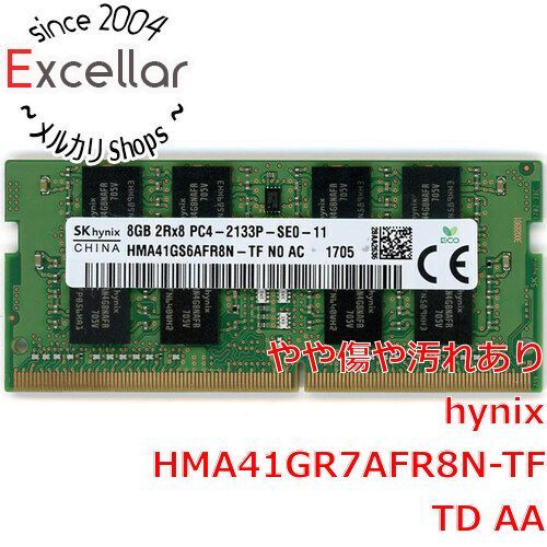 [bn:1] SK hynix　HMA41GS6AFR8N-TF N0 AC　S.O.DIMM DDR4 PC4-2133P 8GB