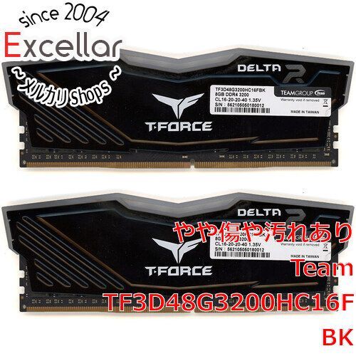 [bn:6] Team　デスクトップ用 TF3D48G3200HC16FBK　DDR4 3200 8G 2枚組