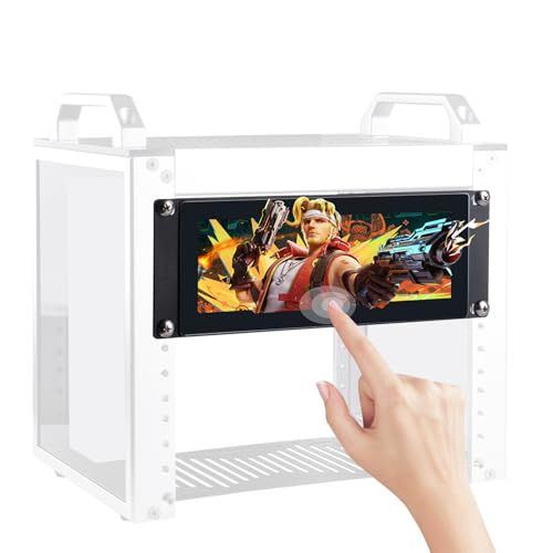 GeeekPi 7.84インチ 1280 x 400 静電容量式タッチスクリーン LCD モニター 2U ラックマウントモニター DeskPi RackMate T0/T1/T2 サーバーキャビネット用 shu 6505ade0