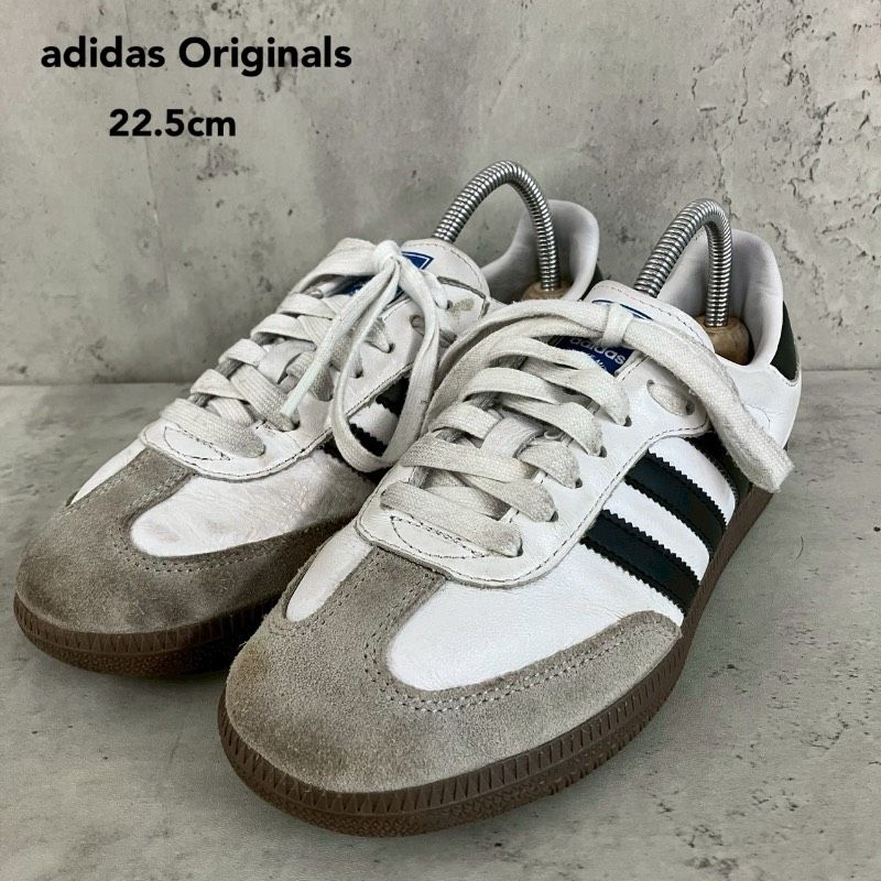 adidas originals アディダス オリジナル サンバ OG ホワイト B75806 22.5cm SAMBA OG White Black スニーカー レディース シューズ ガムソール ローカット レザー 定番 人気 運動靴 白 黒 ★ ■■