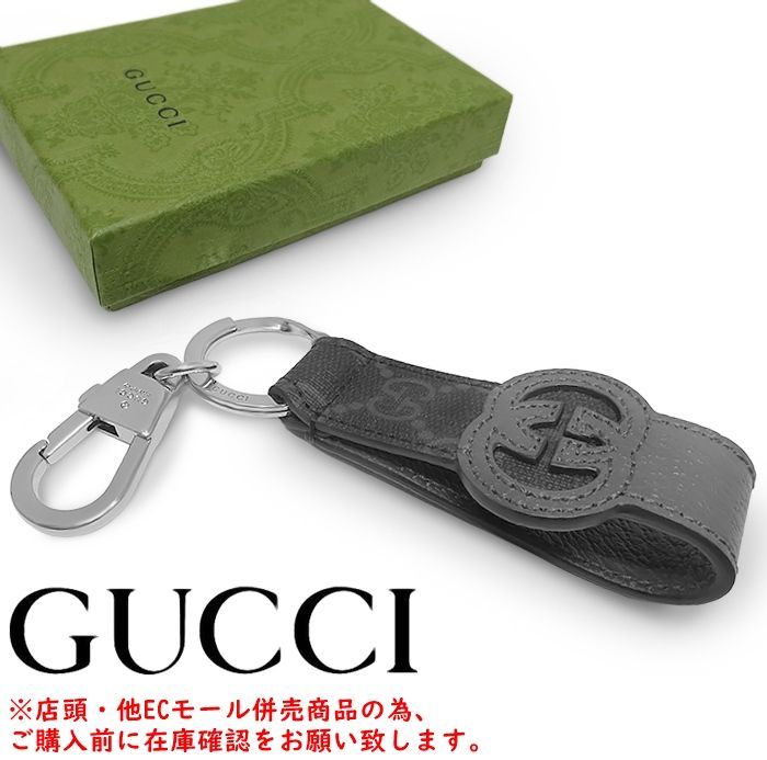併売商品※◇中古美品◇GUCCI【グッチ】GGロゴキーホルダー レザー