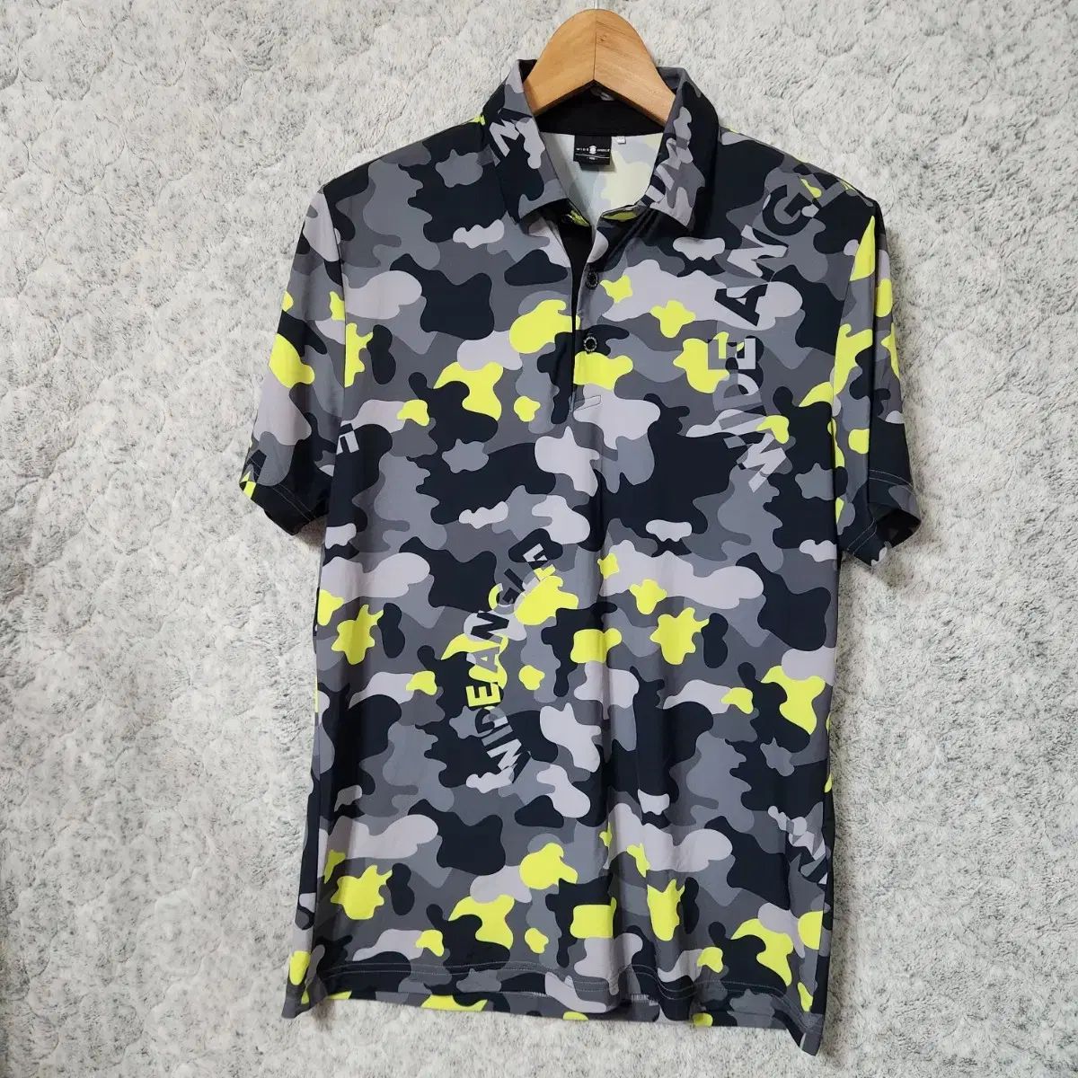 636A 100 WIDE ANGLE ゴルフ カモフラ 機能性 半袖 カラーTシャツ