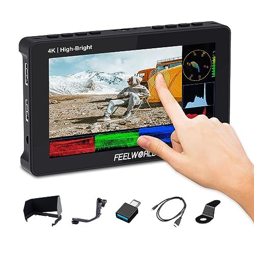 FEELWORLD F5 PROX 5.5インチ1600nit高輝度DSLRカメラフィールドモニター3D LUT波形タッチスクリーン4K HDMI/Type-C入力1920x1080IPS小型フルHD(F970外付け供給キット付き)ma ea2d79fe