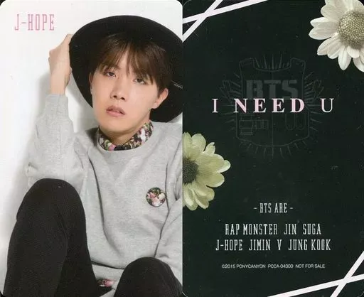 J-Hope - I Need U Album PC photocard photocard