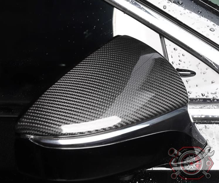 売れ筋レクサス LS 2018-2022 ABS カーボンファイバー ドアミラーカバー 2Pcp1