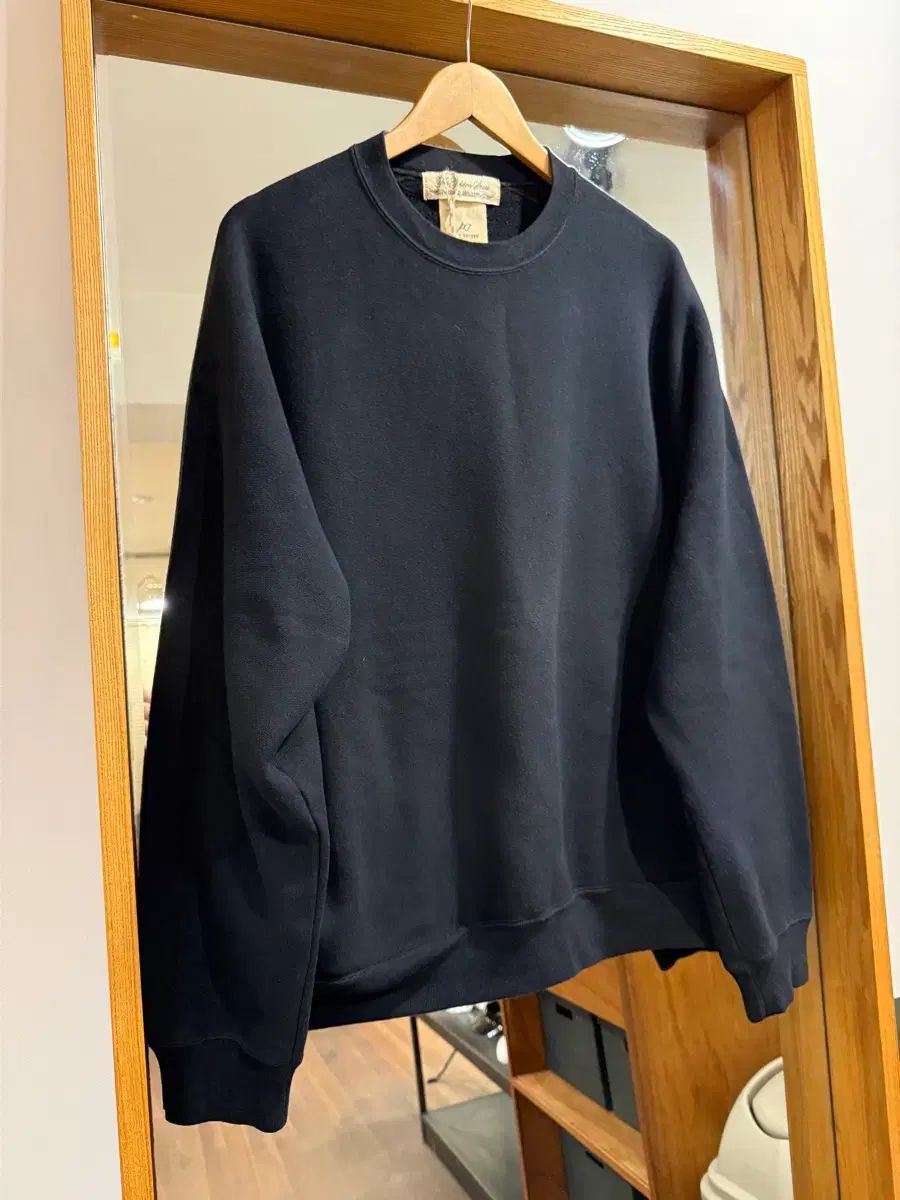 レミレリーフ Non stress brushed fleece crew