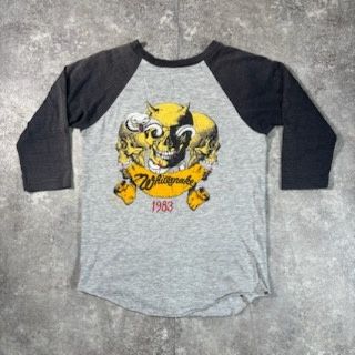 80s WHITE SNAKE ラグランTee バンドＴ Monsters of Rock ヴィンテージ vintage グレー トップス メンズ