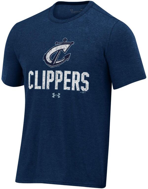 アンダーアーマー メンズ トップス Tシャツ Under Armour Mens Columbus Clippers Navy All Day TShirt NoColor ネイビー