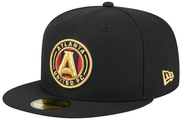 ニューエラ メンズ アクセサリー 帽子 ロゴ New Eradult Atlanta United 59Fifty 2024 Logo Black Fitted Hat NoColor ブラック