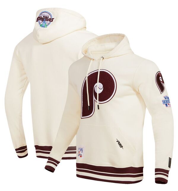 プロスタンダード メンズ アウター パーカー・スウェット Pro Standard Mens Philadelphia Phillies Cream Classic Retro Pullover Hoodie NoColor クリーム