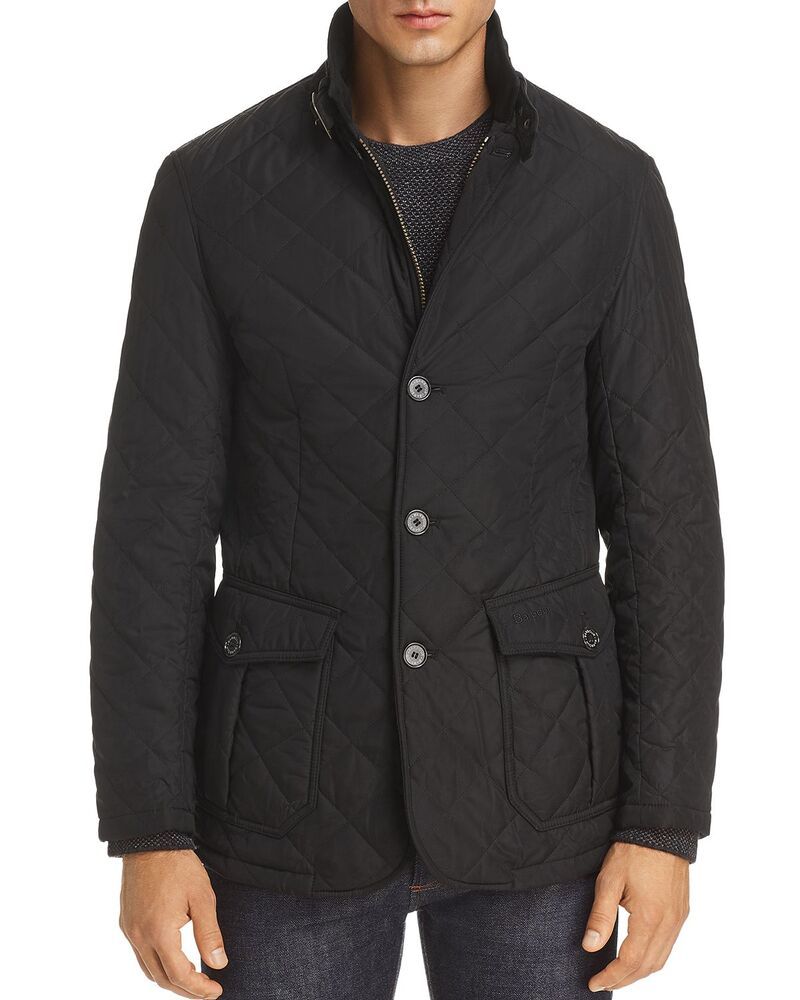 バブアー メンズ アウター ジャケット・ブルゾン キルティング Barbour Lutz Quilted Jacket Black ブラック